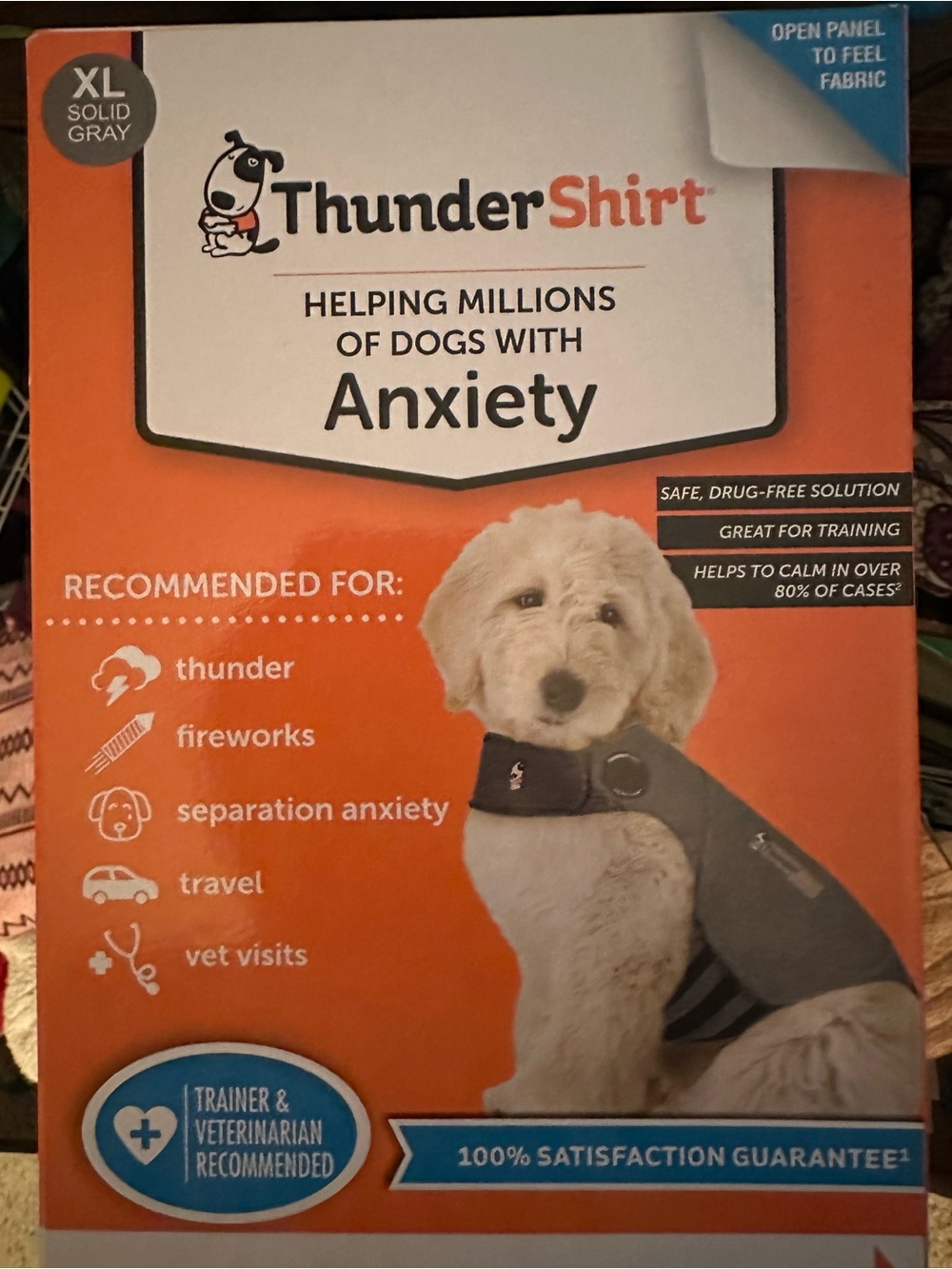 Thundershirt Dog Anxiety Wrap - Solid Gray